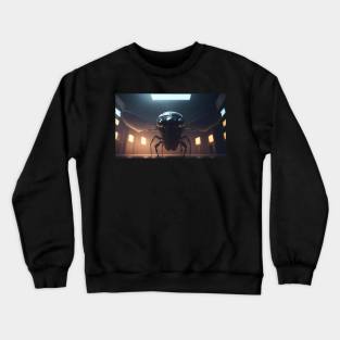 Insect robot with cinematic light Crewneck Sweatshirt